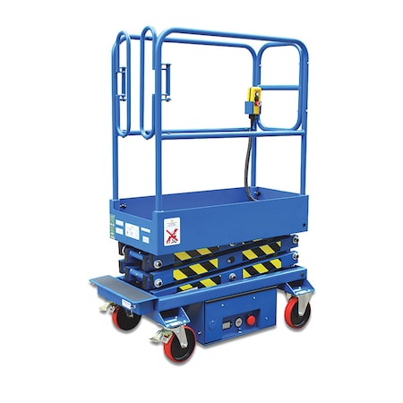 Vestil Blue Powder Coated Steel Electric Order Picker 500lb Capacity EOP-500